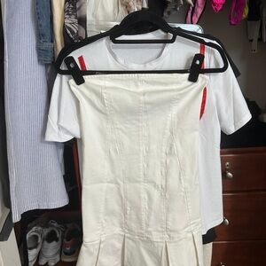 Urban outfitters cream dress.